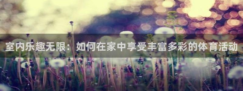 米兰体育官方正版app娱乐：室内乐趣无限：如何在家中
