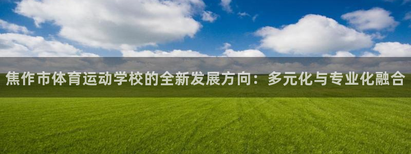 米兰体育官方正版app娱乐下载：焦作市体育运动学校的全新发展
